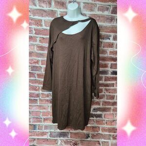 Women's WILD FABLE Ribbed Long Sleeves Dress 3X Size